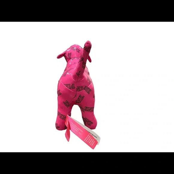 PINK Victoria's Secret Hot Pink Plush Dog (2015) - Picture 6 of 7